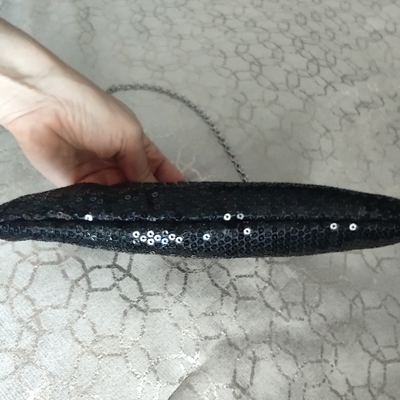 ALDO Black Sequin Evening Clutch - Picture 6 of 14